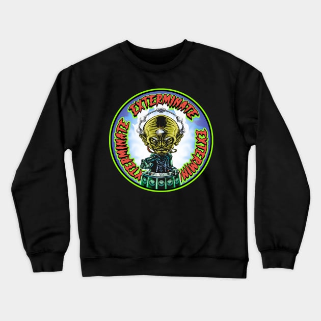 Davros EXTERMINATE Crewneck Sweatshirt by Biomek